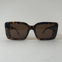 Palm Angels Large Square Tortoise Shell Frame Sunglasses
