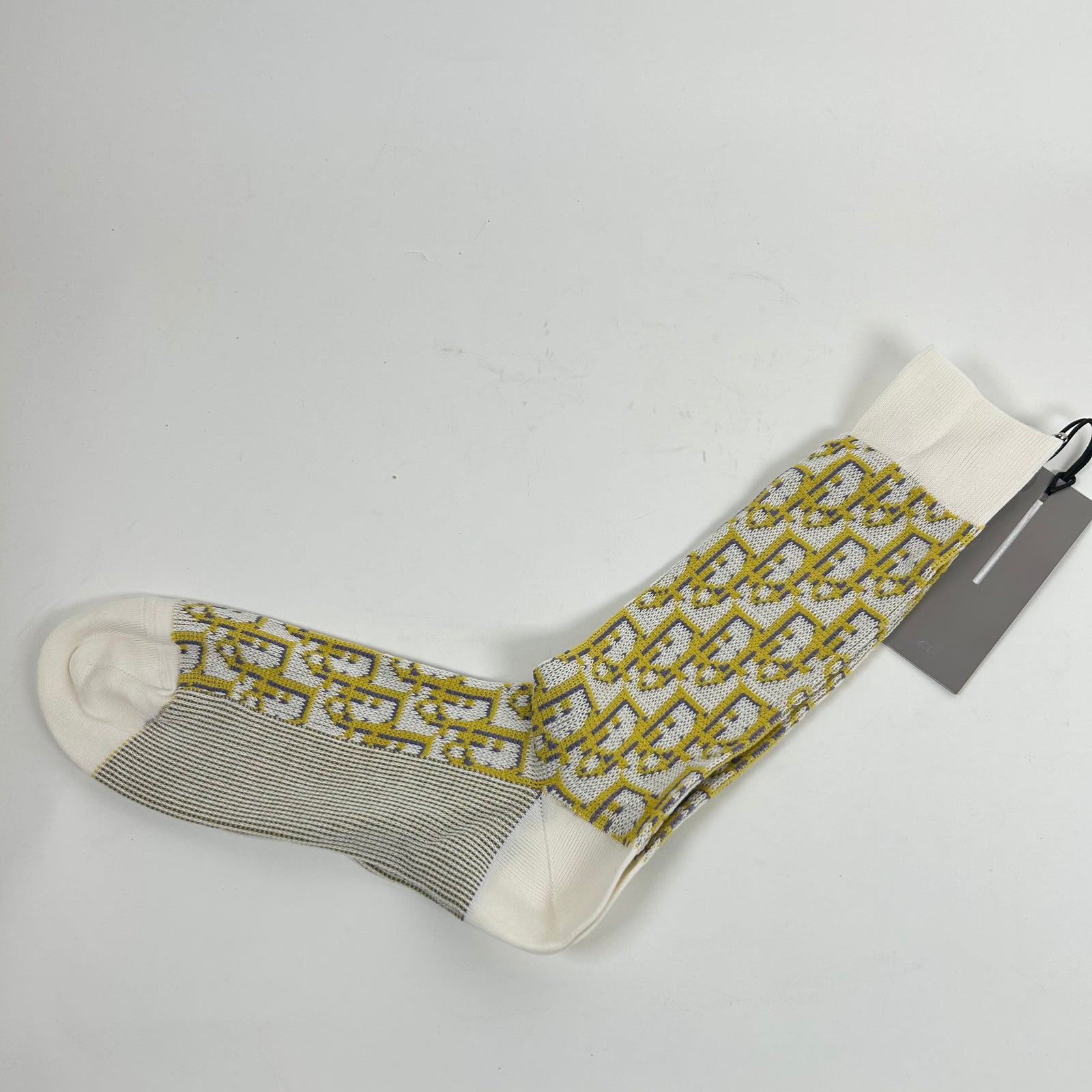 Dior Yellow/Purple Oblique Socks