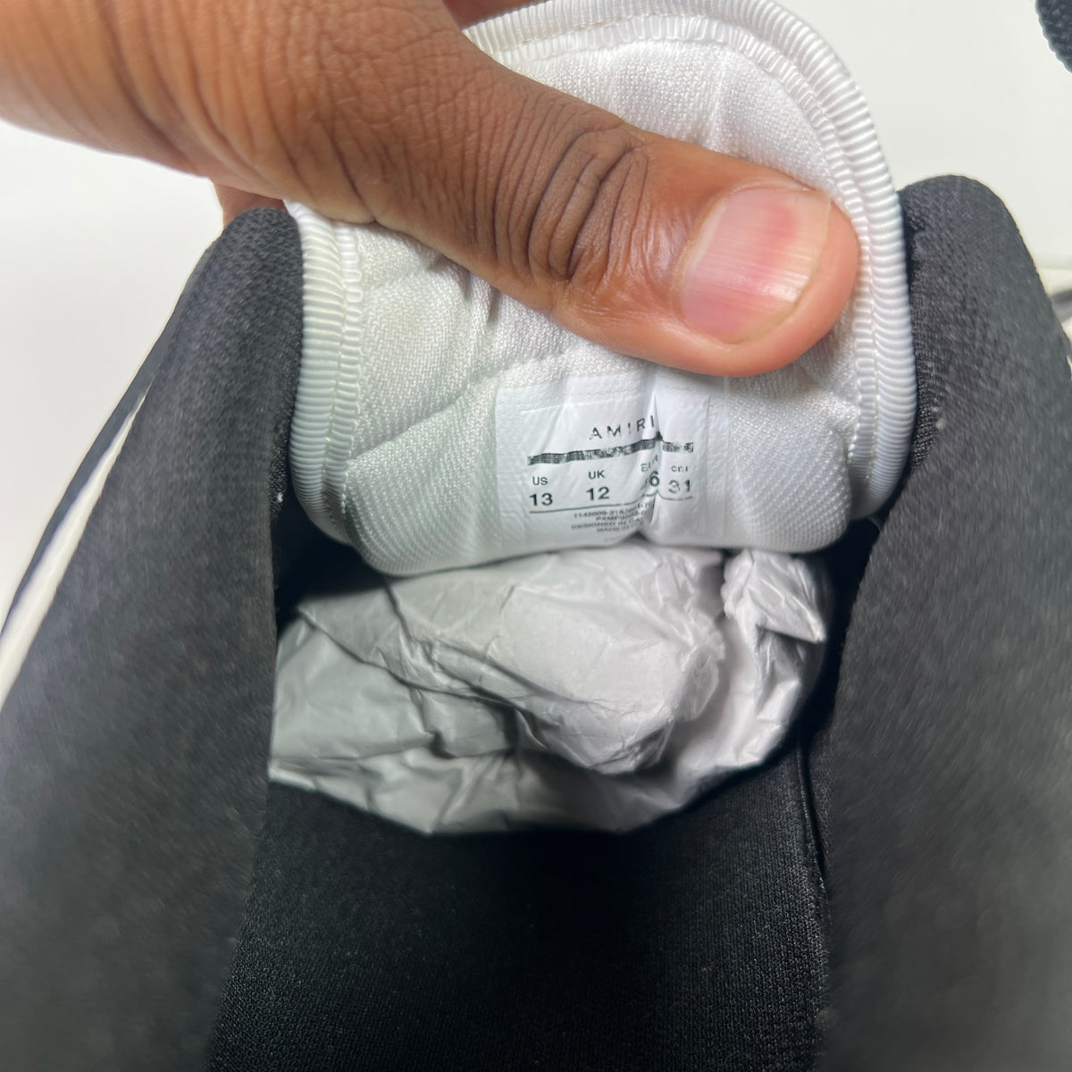 Amiri Skel Black/White Low-Top Sneakers