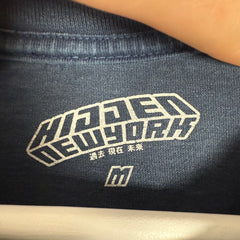 Hidden Blue Logo Faded T-Shirt Size M