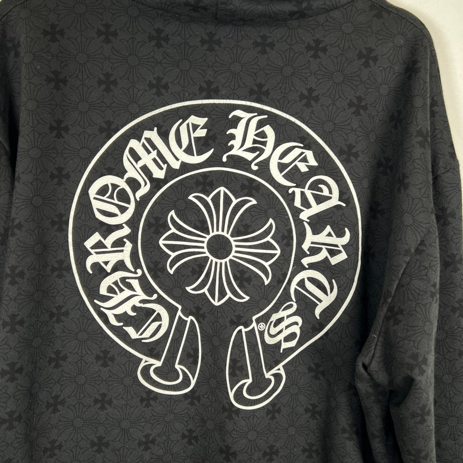Chrome Hearts Black Monogram Hoodie Size L