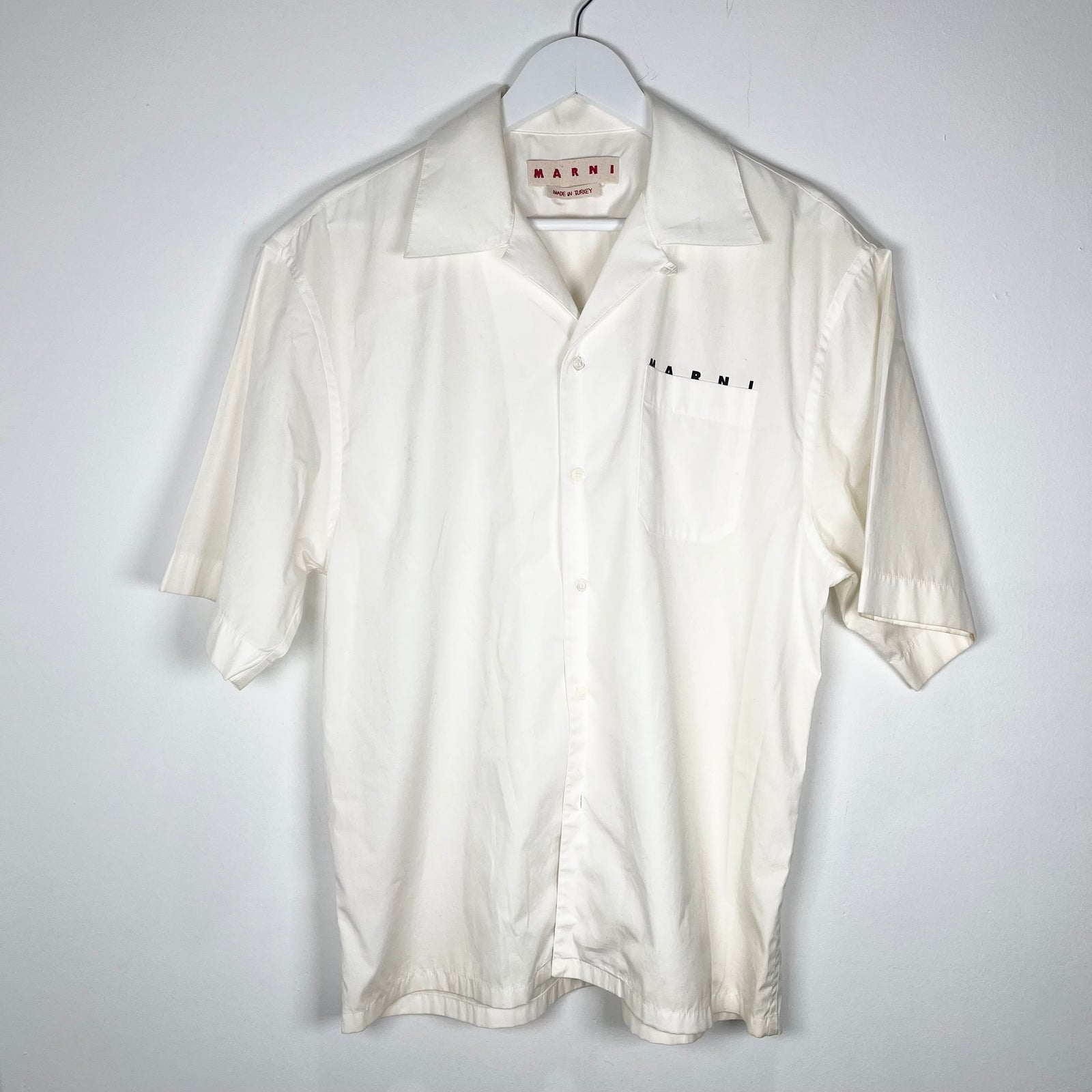 Marni White Camp Shirt Size M