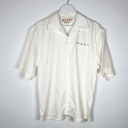 Marni White Camp Shirt Size M