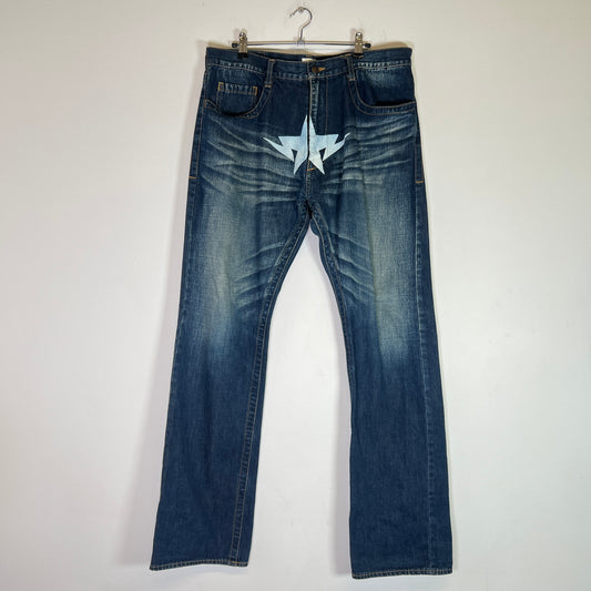 A Bathing Ape 'Twin Sta' Loose Fit Jeans Size 36