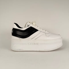 Celine White & Black Platform Sneakers Size 37