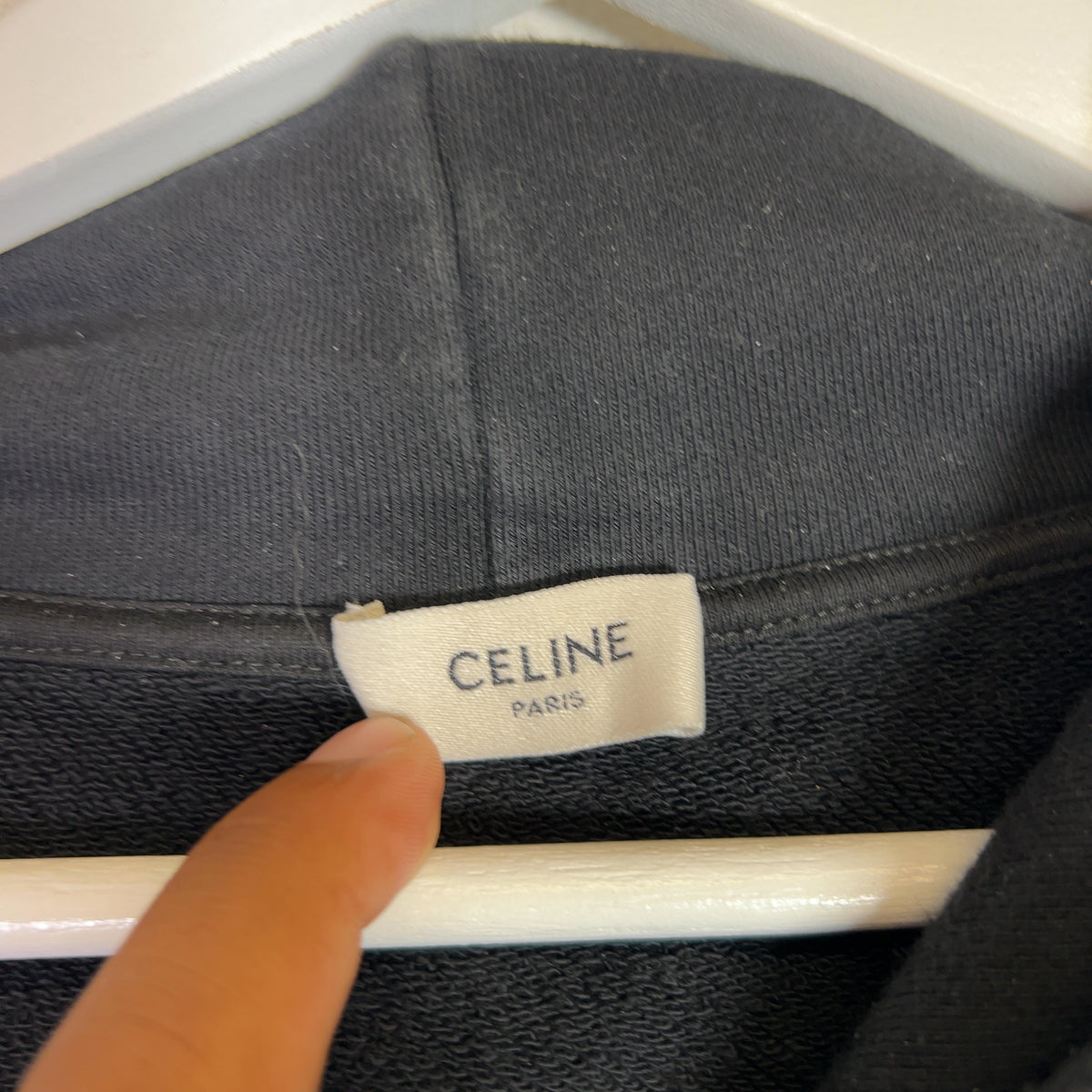 Celine Lucky Lover Studded Logo Hoodie