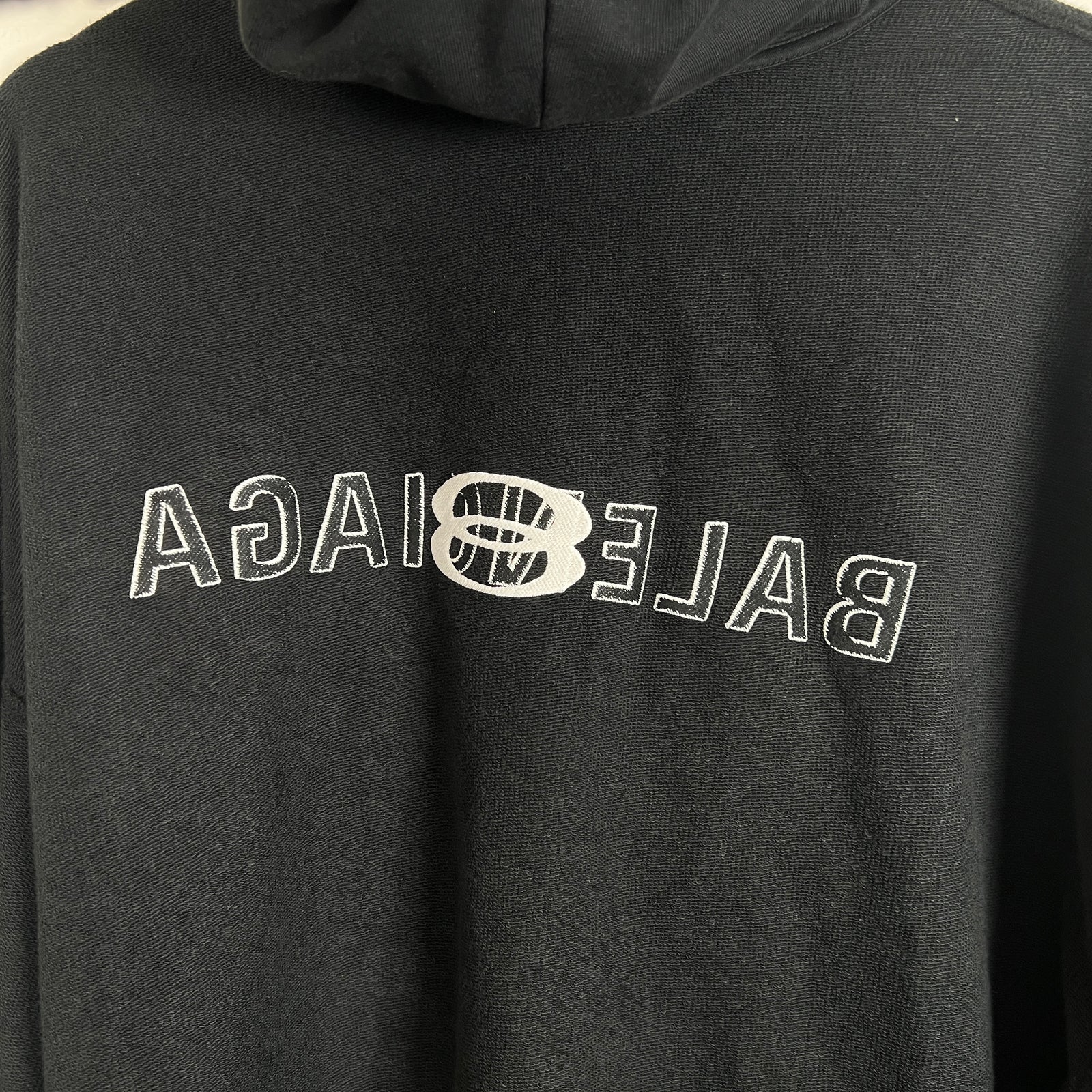 Balenciaga Inside Out Unity Sport Hoodie Black Size S