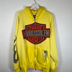 Murd333r.Fm Yellow Chopper Hoodie Size XXL