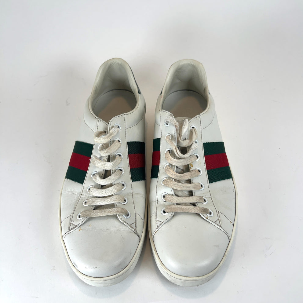 Gucci Ace Web Stripe Lowtop Sneakers