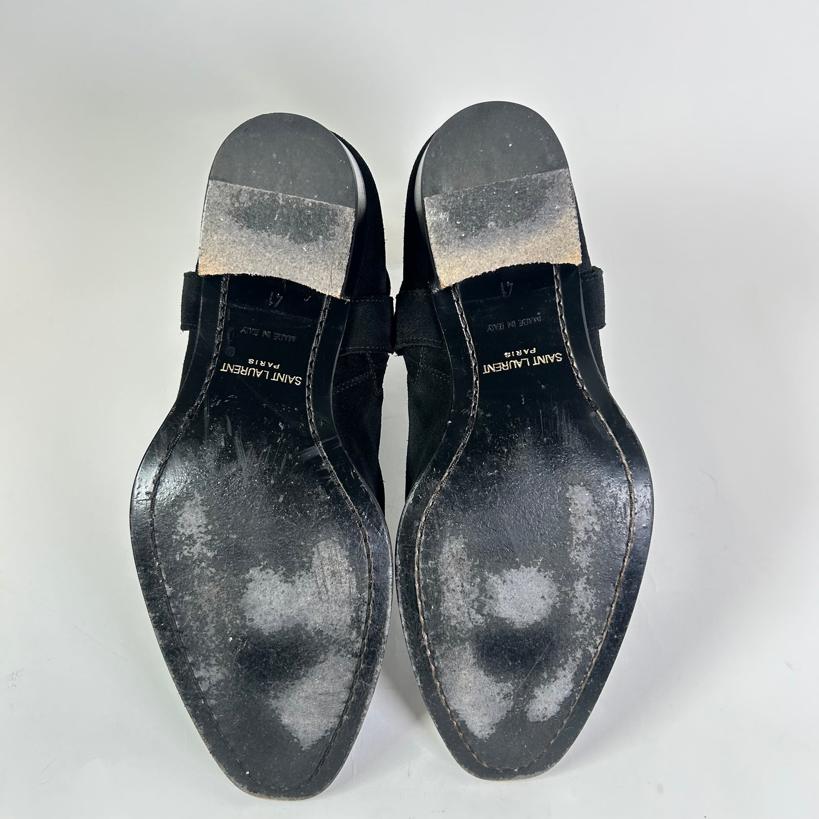 Saint Laurent Paris Suede Wyatt Boots