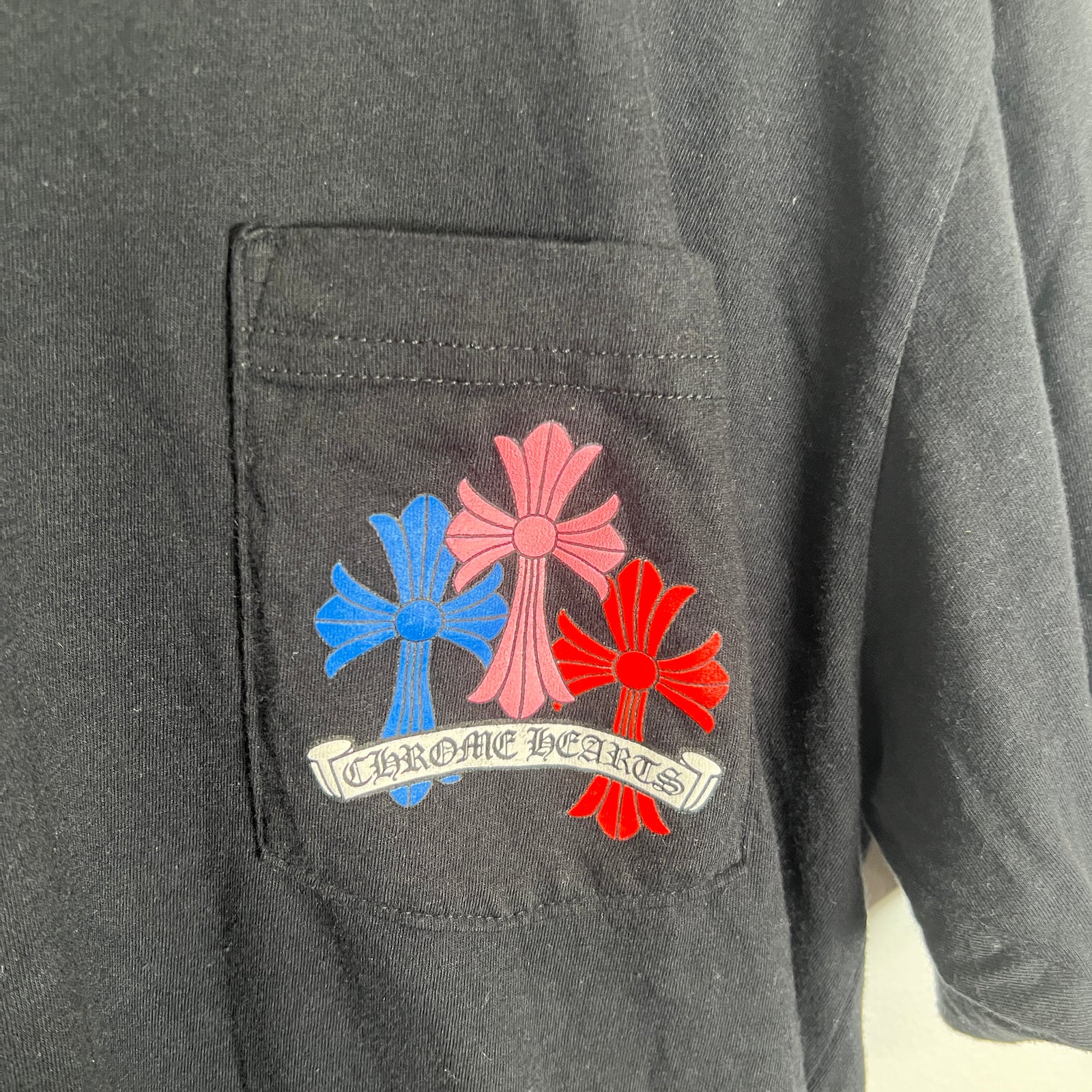 Chrome Hearts Rainbow Cross T-Shirt Size L
