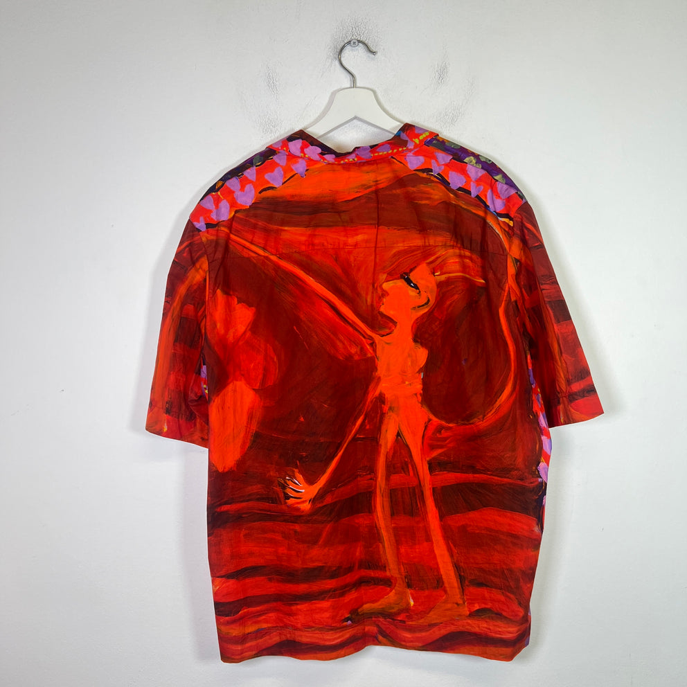 Givenchy x Josh Smith SS22 Devil Hawaiian Shirt Size XXL