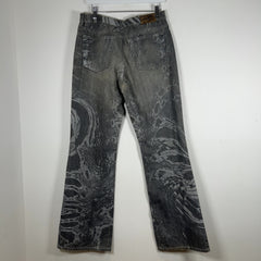 Robert Cavalli Just Cavalli Serpent Pattern Jeans