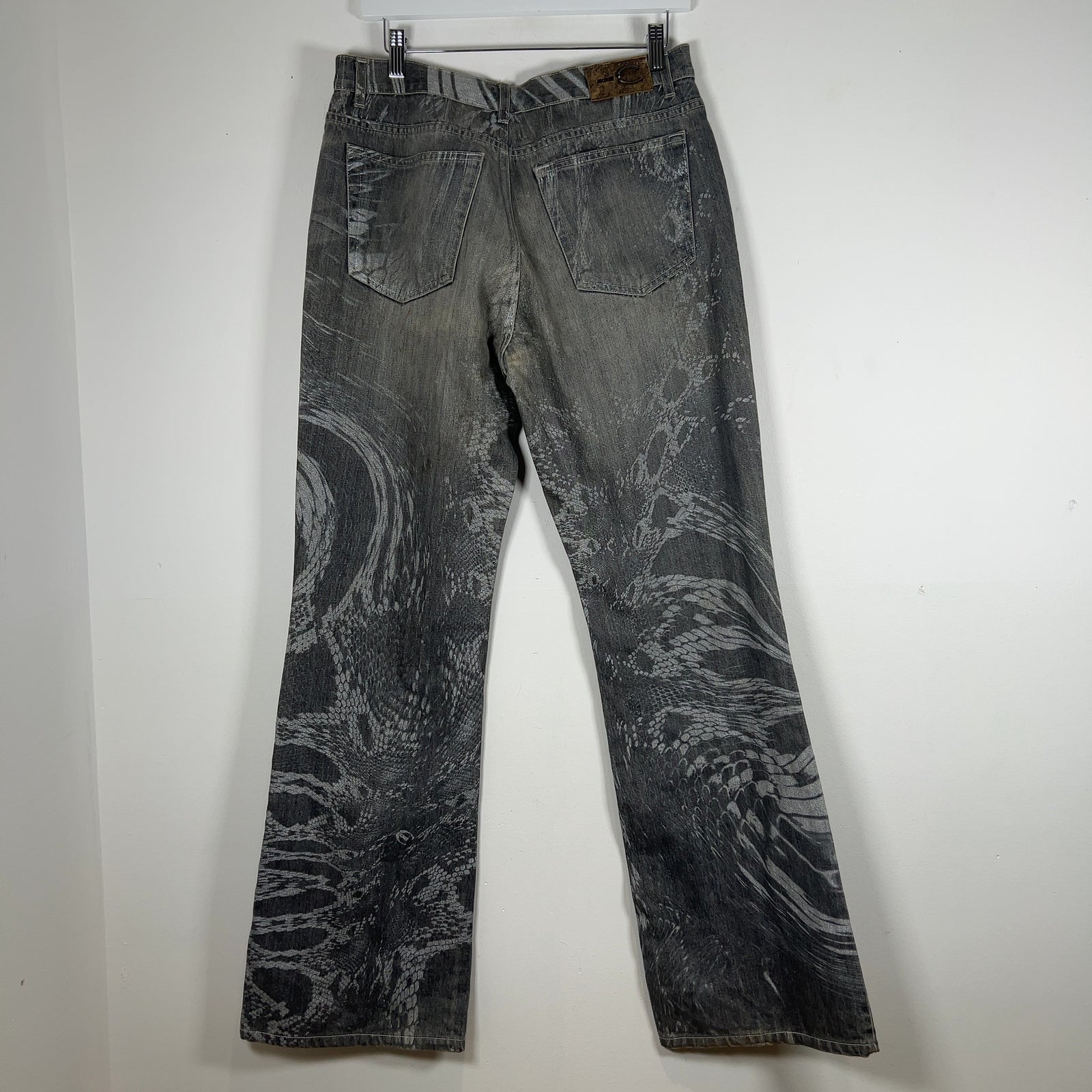 Robert Cavalli Just Cavalli Serpent Pattern Jeans