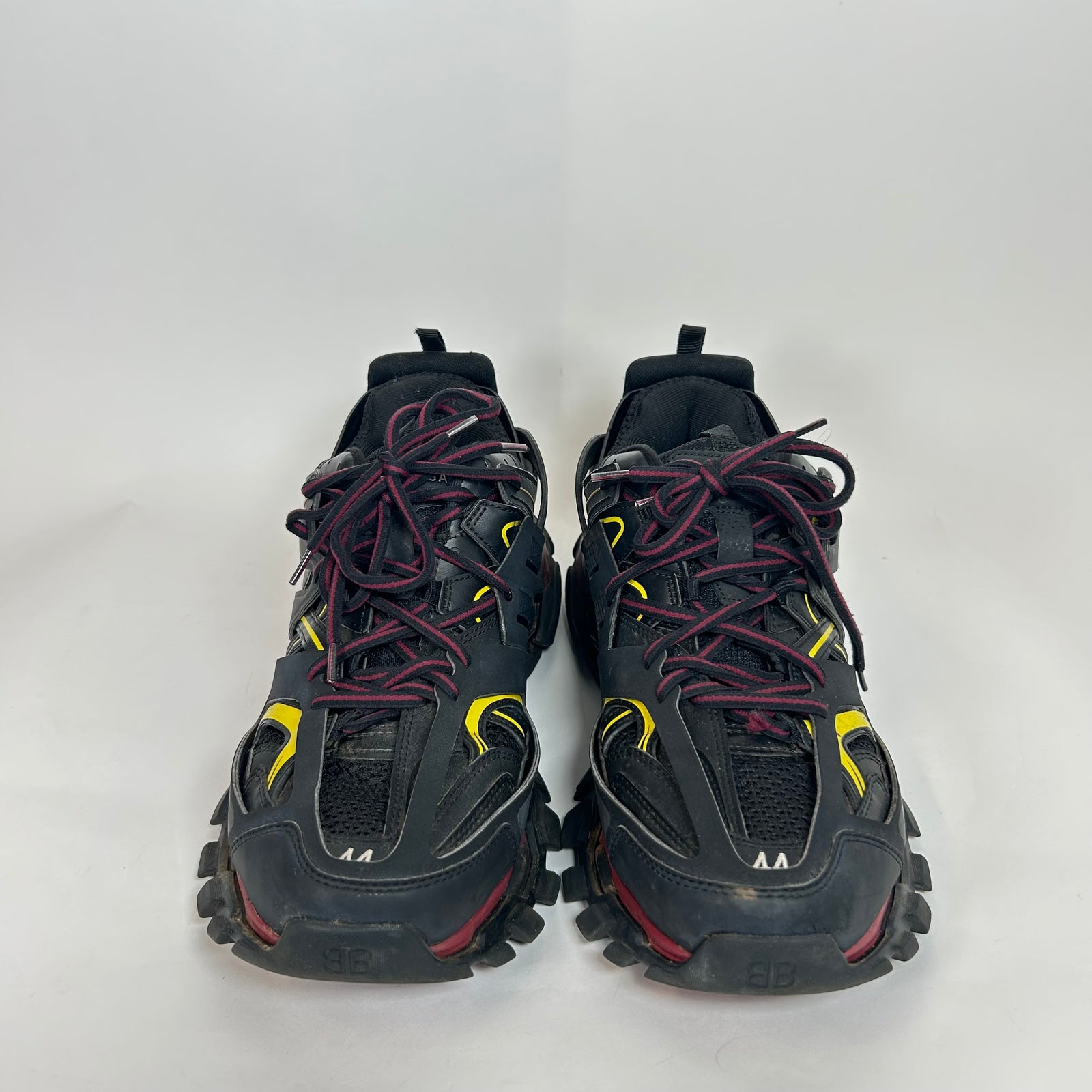 Balenciaga Black Bordeaux Track Sneaker Size 44