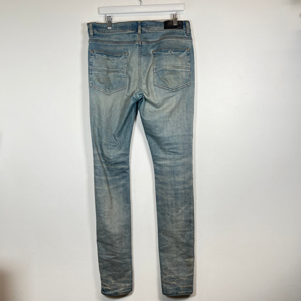 Amiri Distressed Lightwash Jeans Size 34