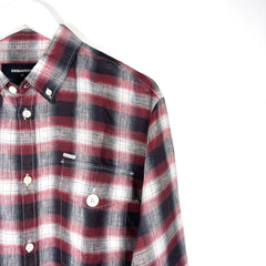 DSquared2 Metal Plaque Button-Up Shirt