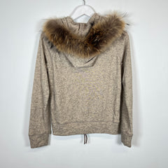 Goa Fur Hood ZIp Up Jacket Size S