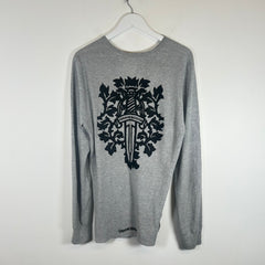 Chrome Hearts Grey Dagger Thermal Longsleeve Size XL