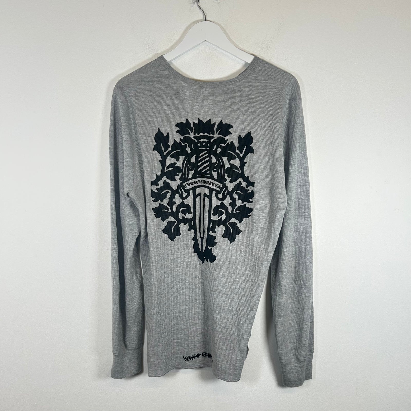 Chrome Hearts Grey Dagger Thermal Longsleeve Size XL