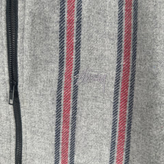 Stussy Flannel Zip Up Jacket Size M