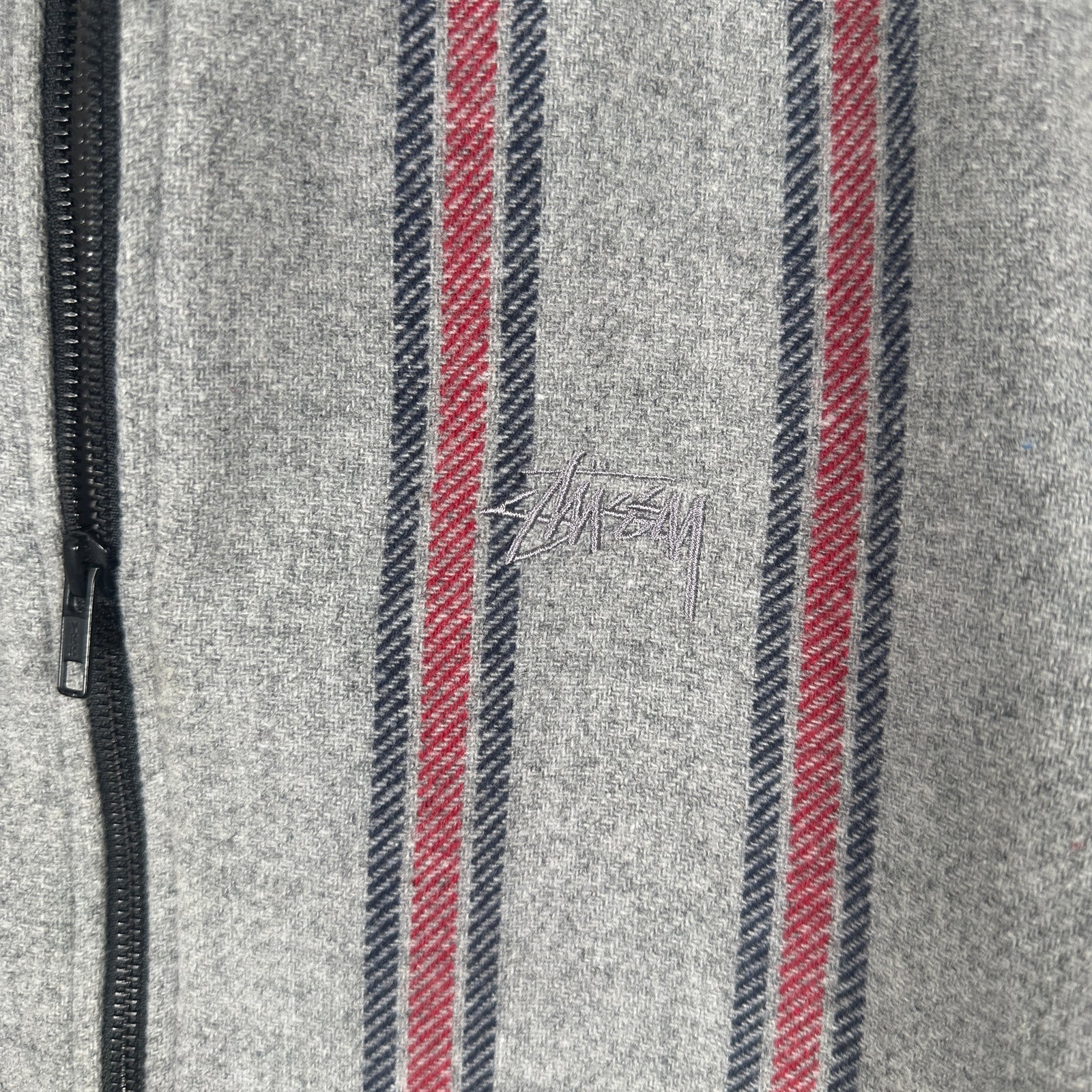 Stussy Flannel Zip Up Jacket Size M