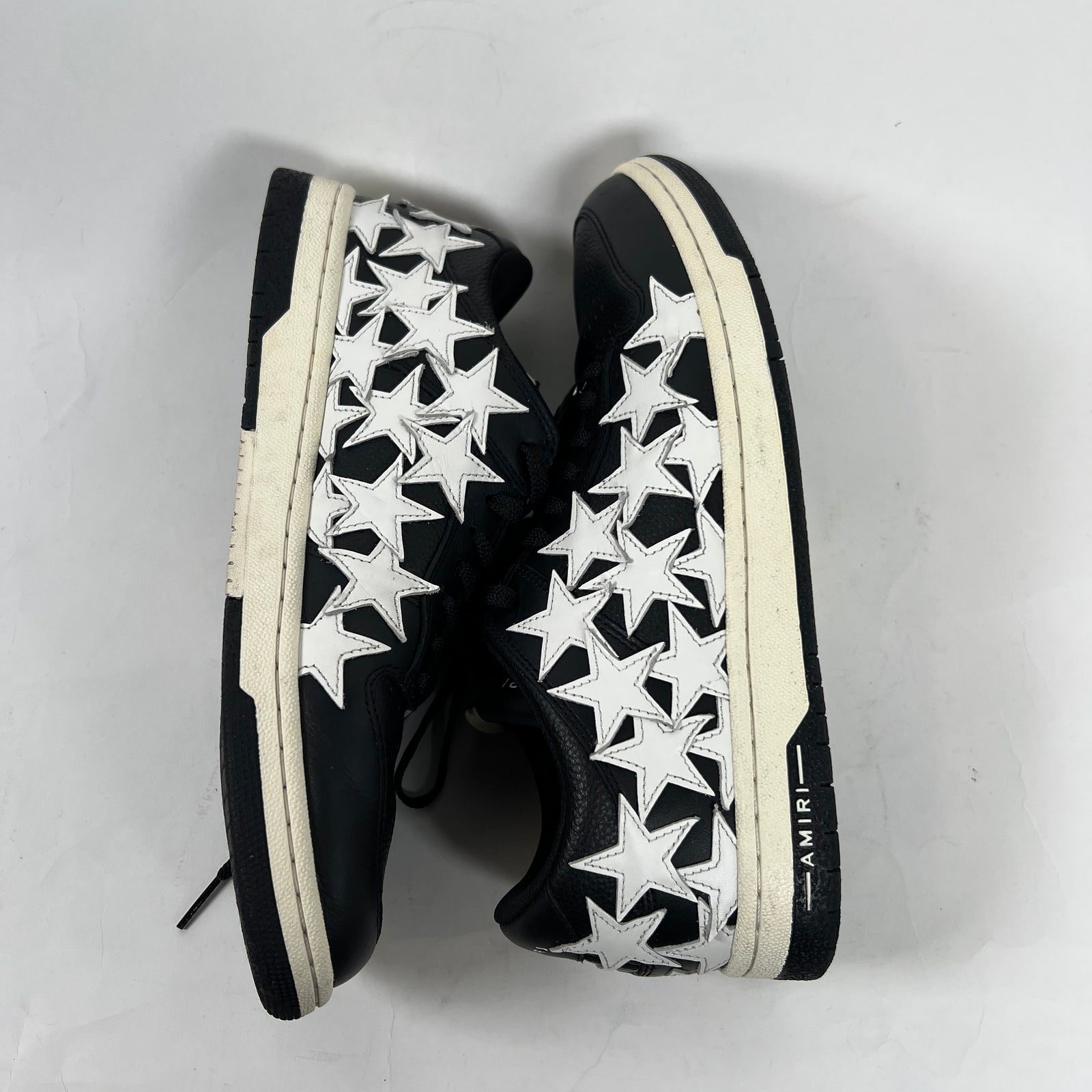 Amiri Black/White Star Low Top Sneakers Size 10