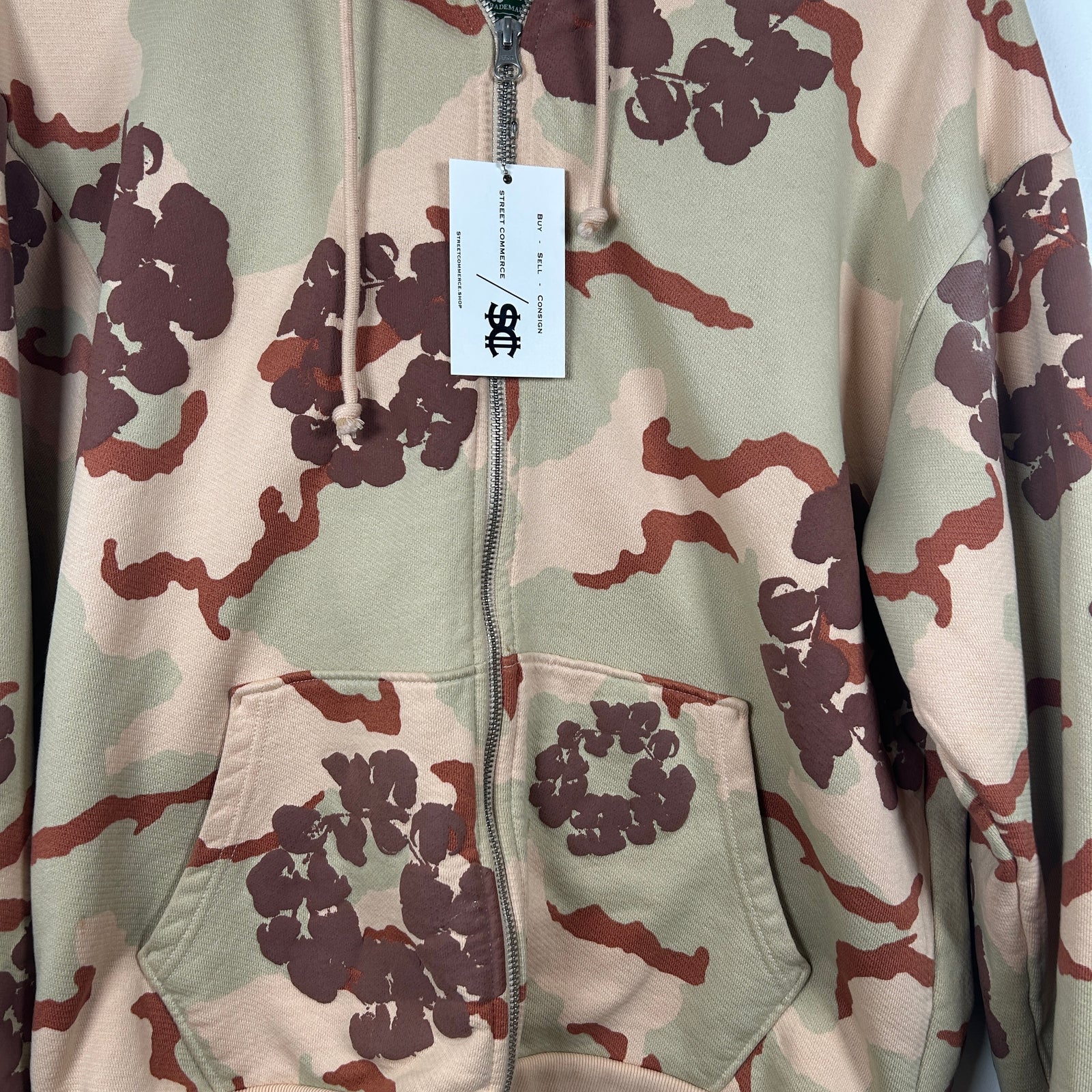 Denim Tears Cotton Wreath Desert Camo Zip Up Hoodie