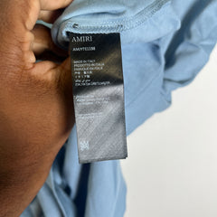 Amiri Light Blue Spirit Logo T-Shirt