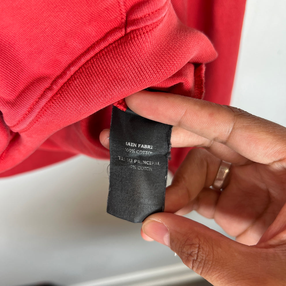Vetements Red Graffiti Logo Hoodie Size XS