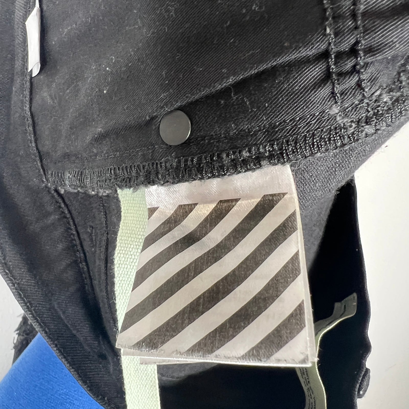 Off-White Black Waxed Jeans Size 32