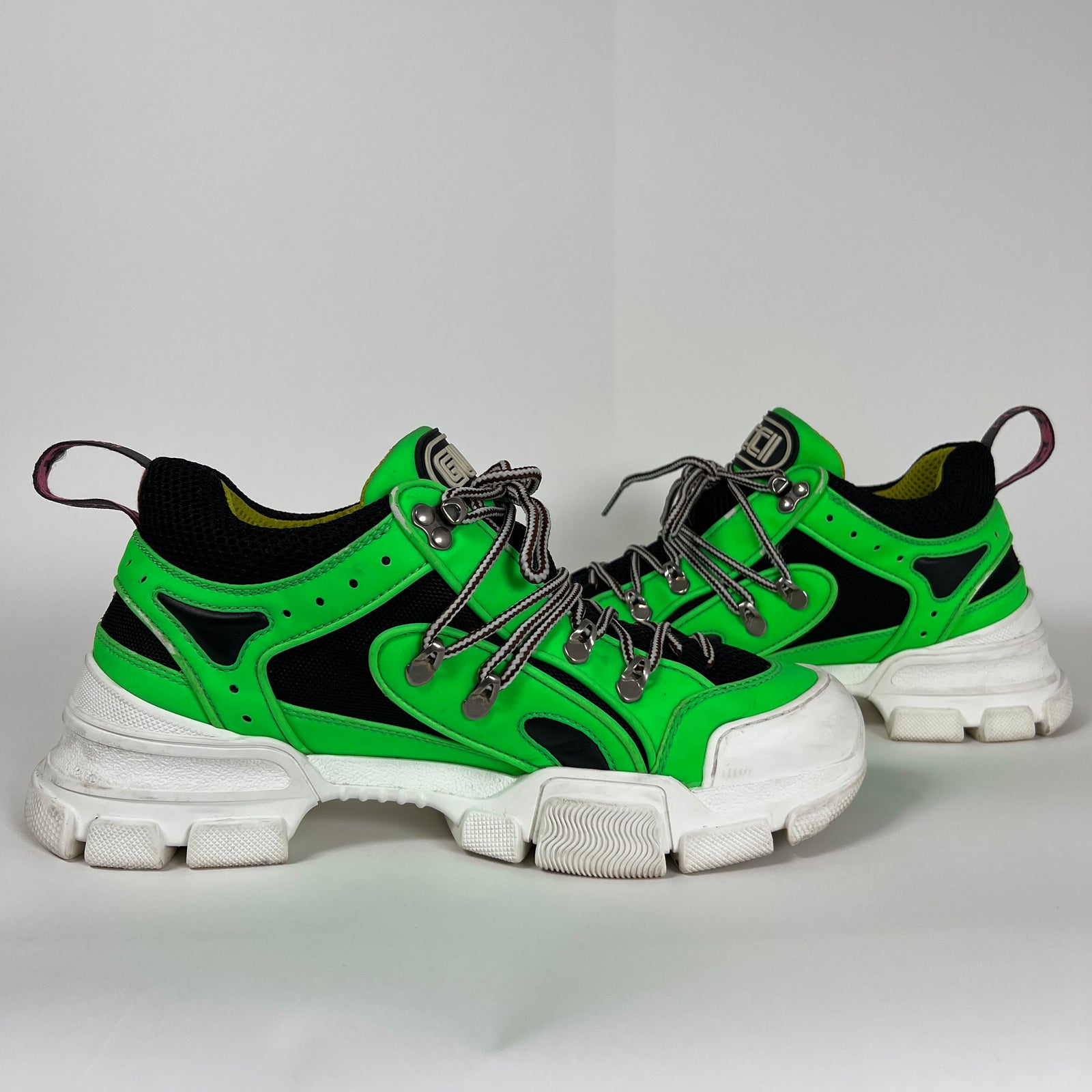 Gucci Green Flashtrek Sneaker Size 8.5