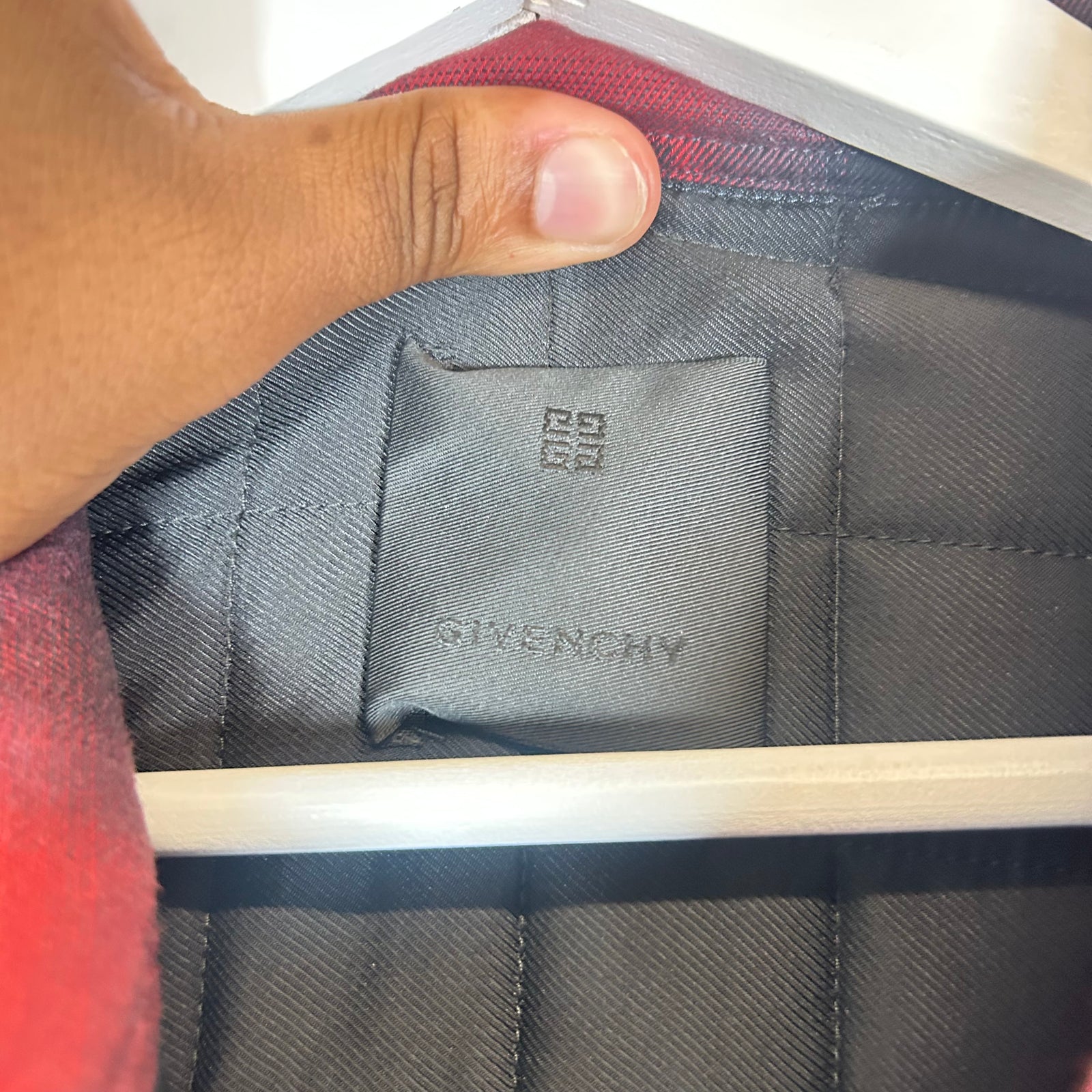 Givenchy 4G Plaid Quilted Jacket Size 42