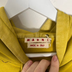 Marni Sequin Yellow Hoodie Size L