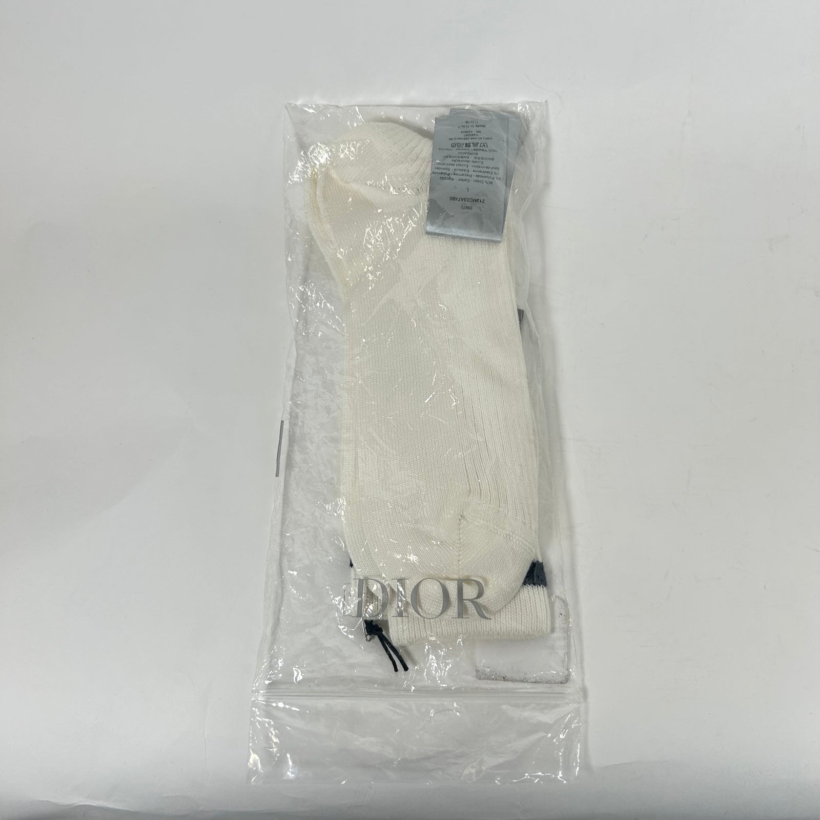 Dior Cream CD Socks Size L