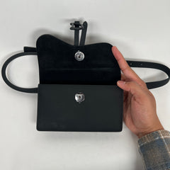 Dior Black Ultra Matte Calfskin Saddle Belt Bag