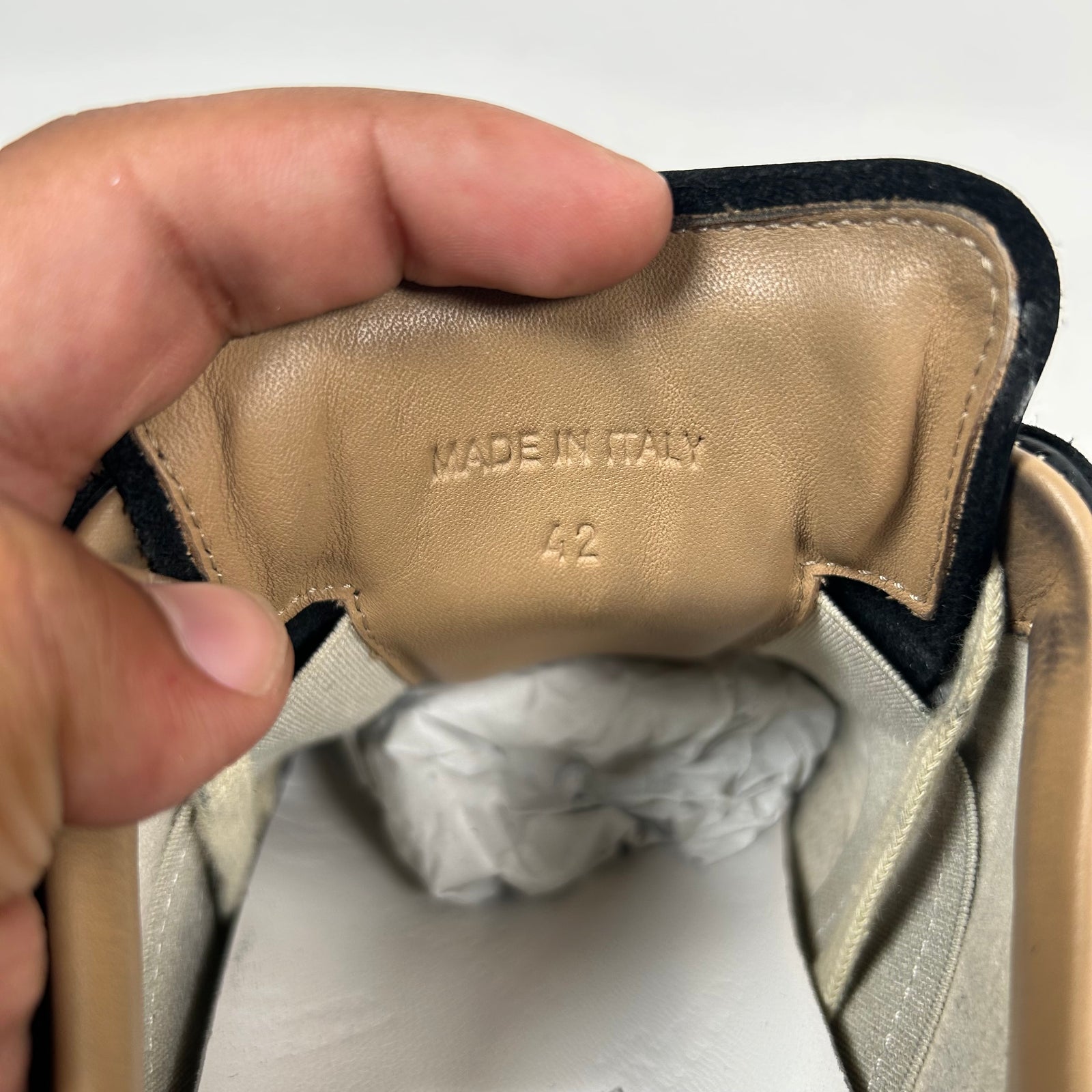 Maison Margiela Black Paint Splatter Gats Size 42