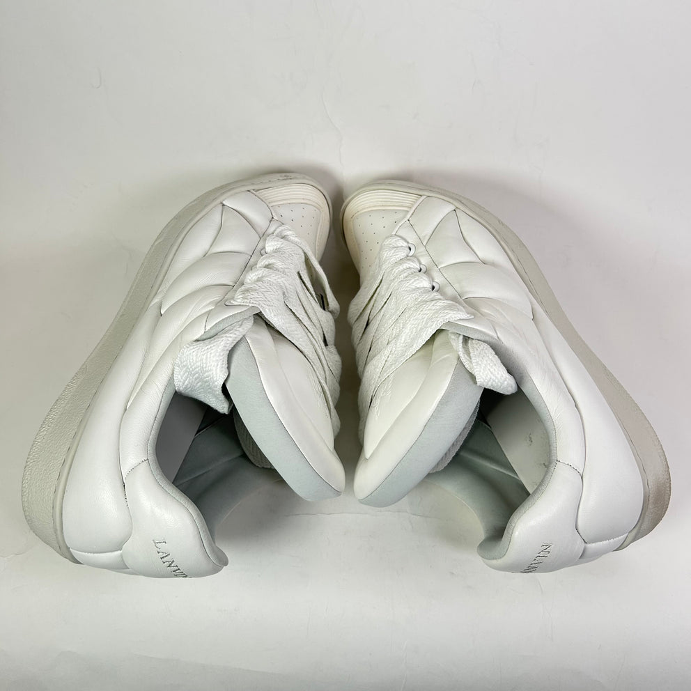Lanvin Triple White XL Curb Sneaker Size 46