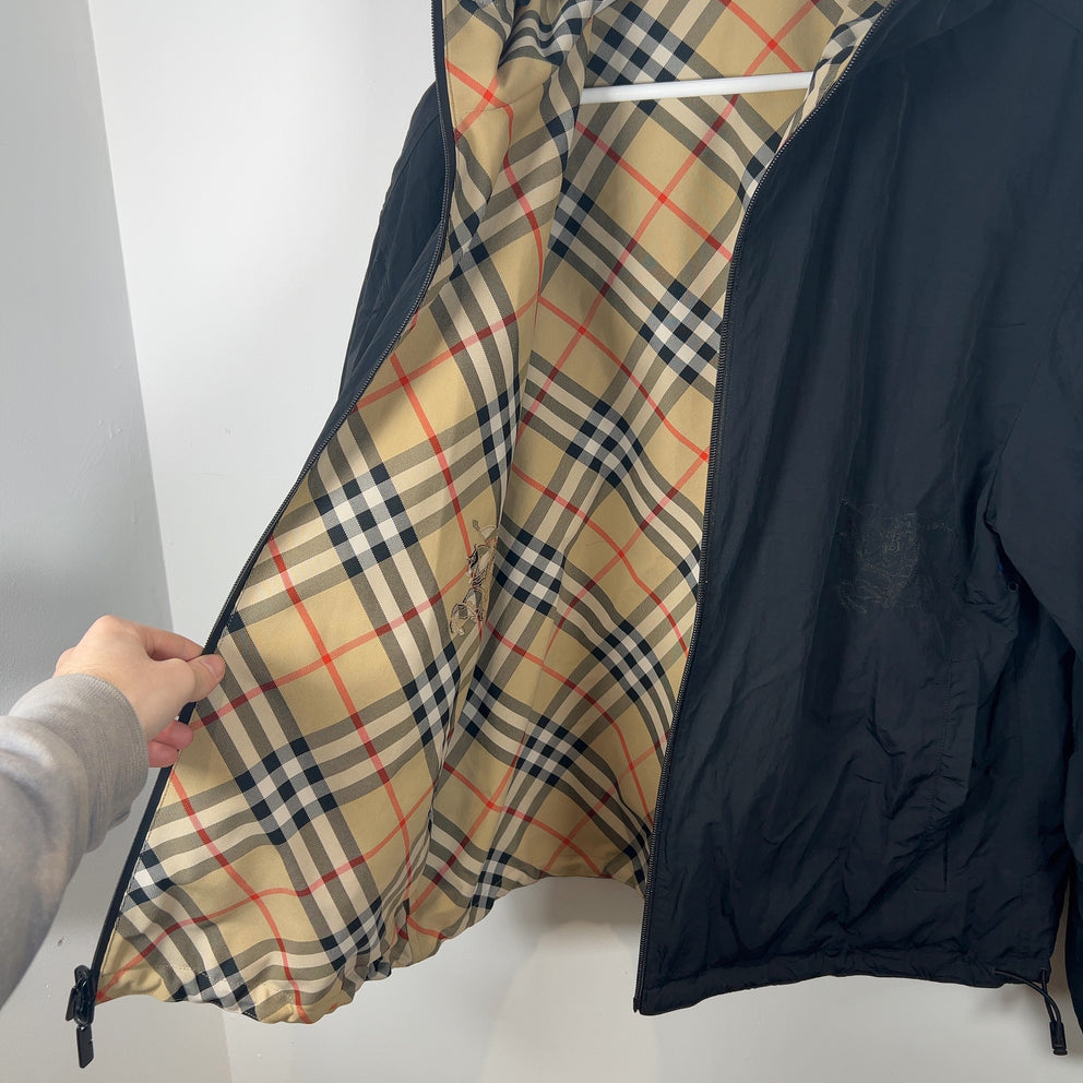 Burberry Reversible Check Hooded Jacket