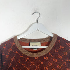 Gucci All Over Supreme Print Sweater