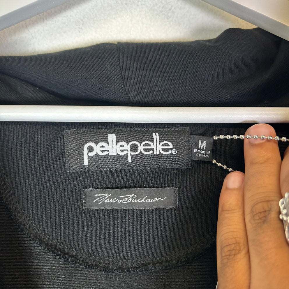 Pelle Pelle American Bruiser Leather Patch Zip-Up Hoodie