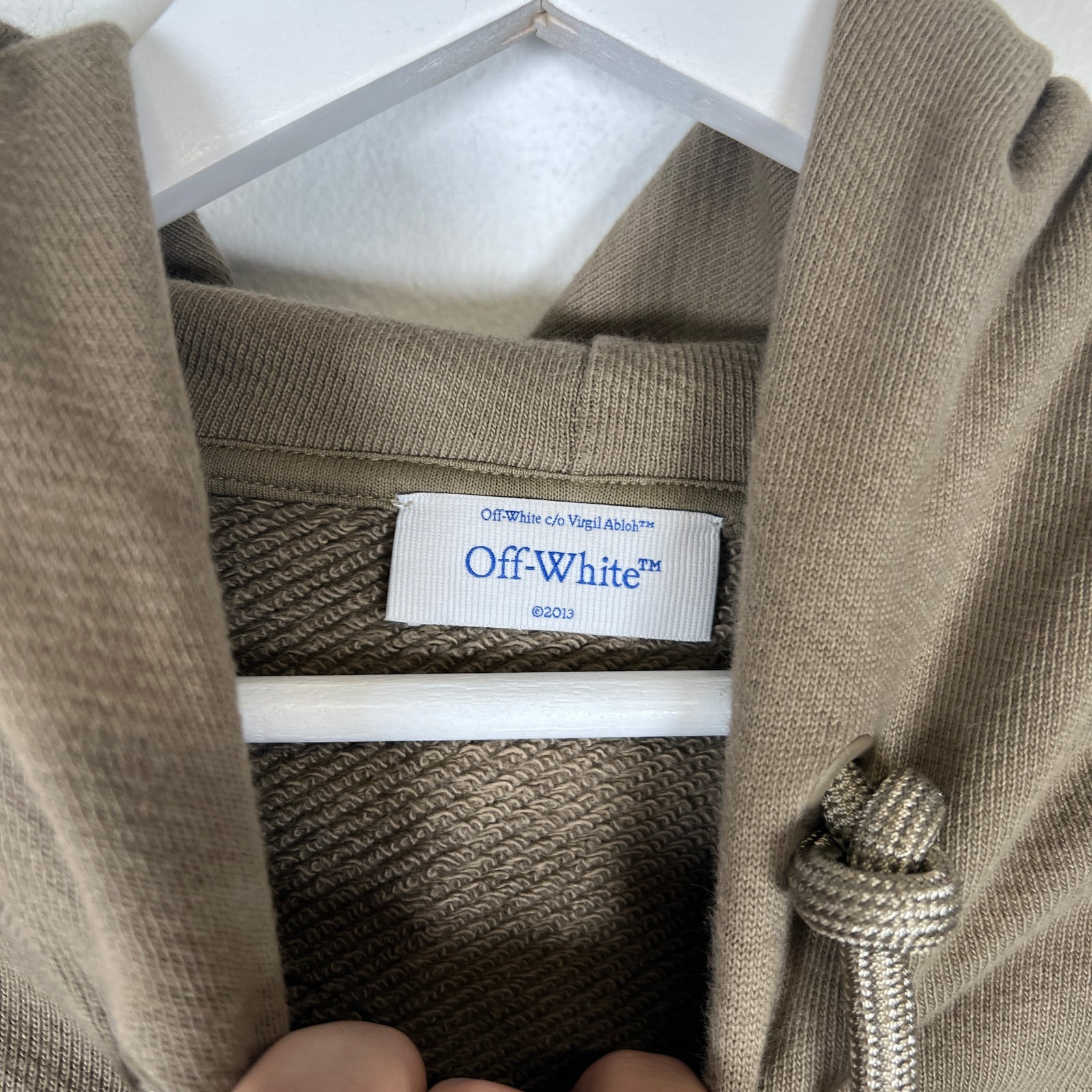 Off-White Olive Stitch Hoodie Sz M