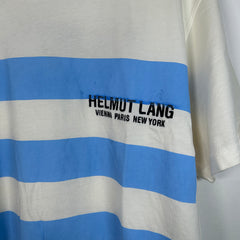 Helmut Lang Blue Stripe T-Shirt Size XL