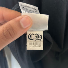 Chrome Hearts Black/Brown Neck Logo Longsleeve Size XL