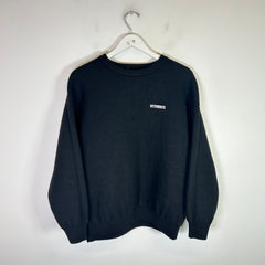 Vetements Black Iconic Logo Wool Sweater Size M