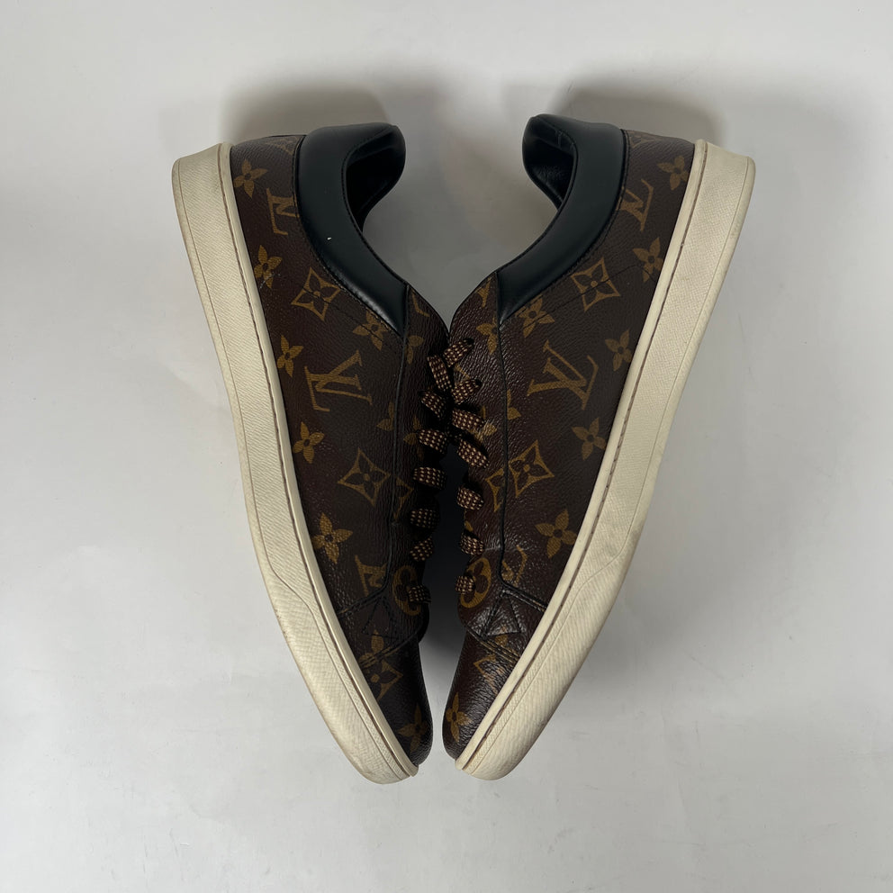 Louis Vuitton Brown Monogram Luxembourg Low-Top Sneaker Size LV 8