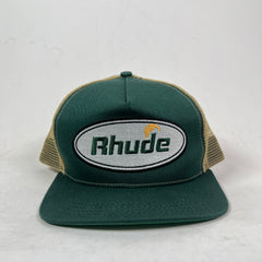 Rhude Green Moonlight Logo Trucker Hat