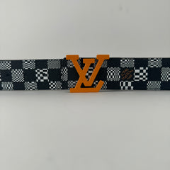 Louis Vuitton Distorted Damier Belt Size 36