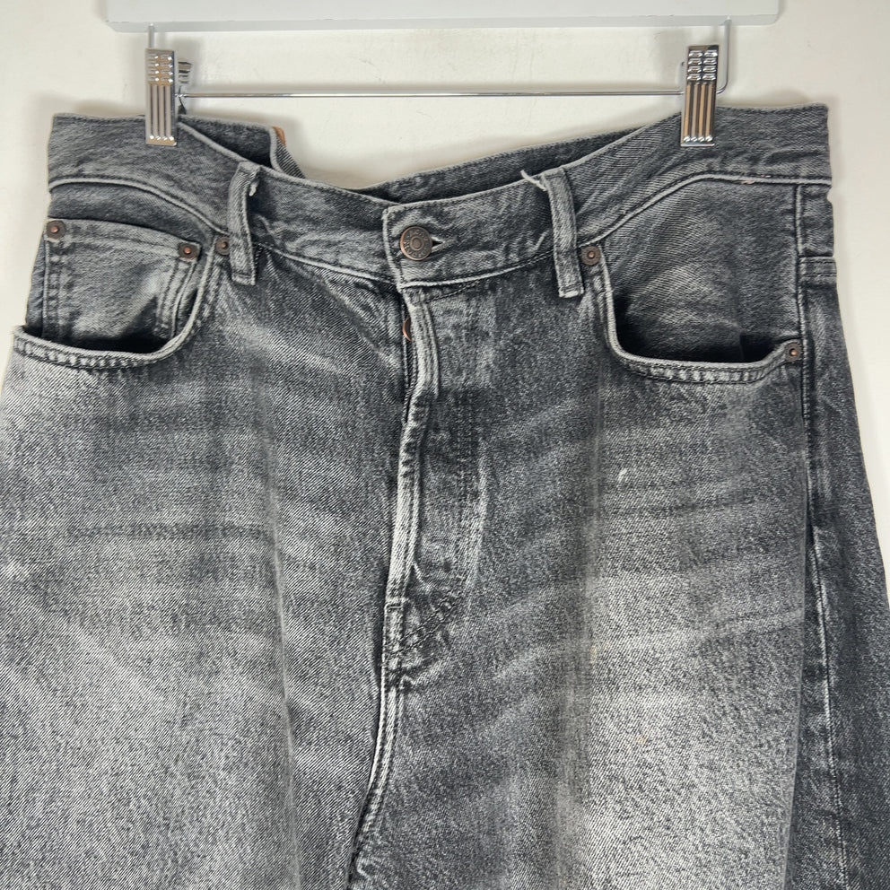 Acne Studios 1989 Ash Black Wide Leg Jeans