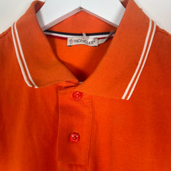 Moncler Orange Polo Shirt Size M